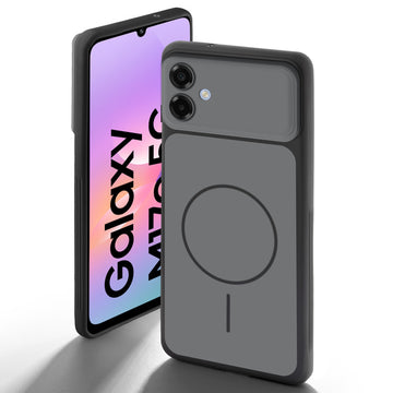 Dual tone silicone Black back cover for Samsung M17e 5G showing camera protection and design
