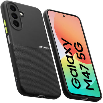 Premium Silicone Textured Case With Camera Protection & Inner Microfiber Lining Back Cover For Samsung M47 5G