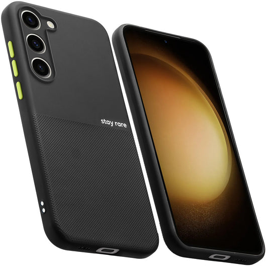 Premium Silicone Textured Case With Camera Protection & Inner Microfiber Lining Back Cover For Samsung S23 5G