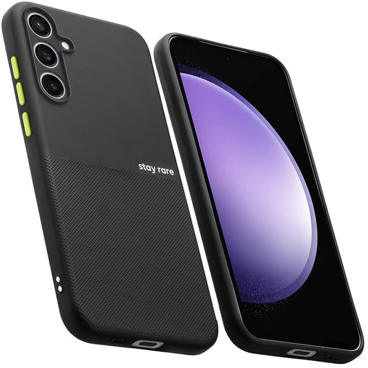 Premium Silicone Textured Case With Camera Protection & Inner Microfiber Lining Back Cover For Samsung S23 FE 5G