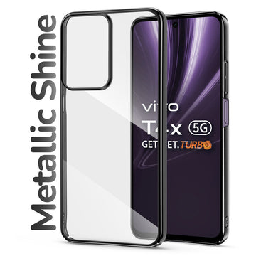 Shiny Edge Hard Case For Vivo T4X 5G