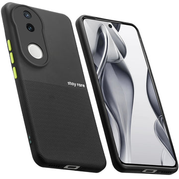 Premium Silicone Textured Case With Camera Protection & Inner Microfiber Lining Back Cover For Vivo V50 5G