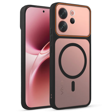 Premium Magnetic Case for Vivo V70 Elite 5G with Frosted Back, Soft Silicone Edges & Raised Camera Protection
