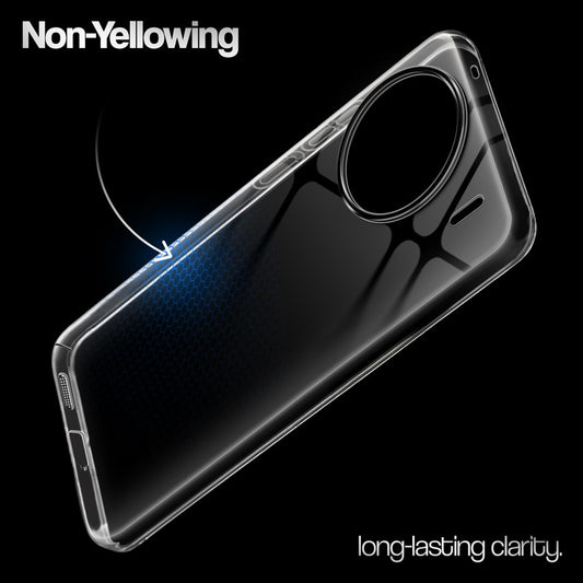 Crystal Clear Anti-Yellow Transparent Back Cover Case With Camera Ring Protection for Vivo X90 5G
