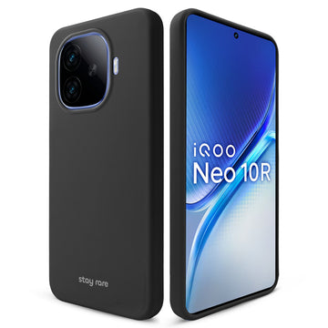 Stay Rare Smooth Silicone Case for iQOO Neo 10R 5G with Anti-Slip Grip & Camera Protection