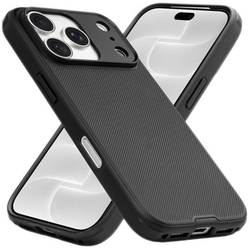 Soft TPU Frame & Premium MagSafe Compatible Hard Case for Apple iPhone 18 Pro Max, Dotted Texture & Camera Protection