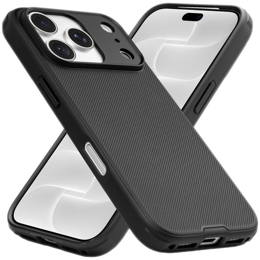 Soft TPU Frame & Premium MagSafe Compatible Hard Case for Apple iPhone 18 Pro Max, Dotted Texture & Camera Protection
