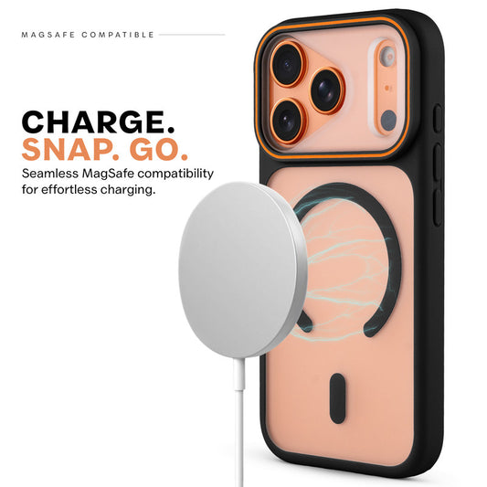 Premium MagSafe Case for Apple iphone 18 Pro Max with Frosted Back, Soft Silicone Edges & Raised Camera Protection