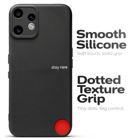 Matte Grip Silicone Case With Camera Protection & Microfiber Lining For CMF Nothing Phone 2 Pro