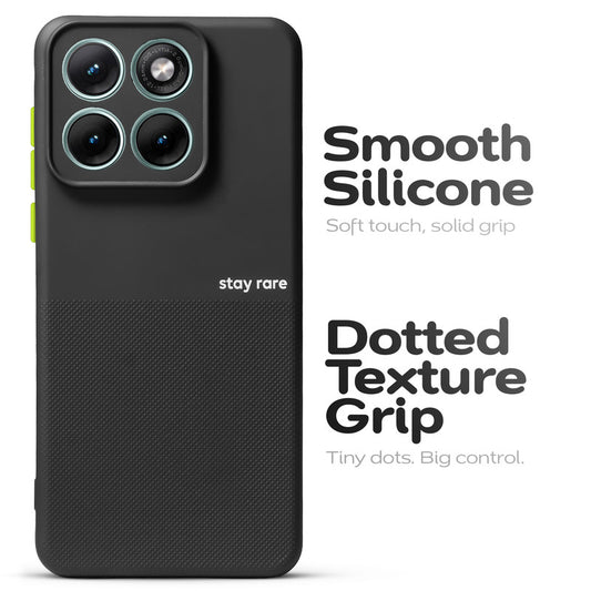 Premium Silicone Textured Case With Camera Protection & Inner Microfiber Lining Back Cover For Motorola Edge 70 Fusion 5G