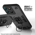 Motorola G67 Power 5G case with foldable ring stand for hands-free viewing in kickstand position