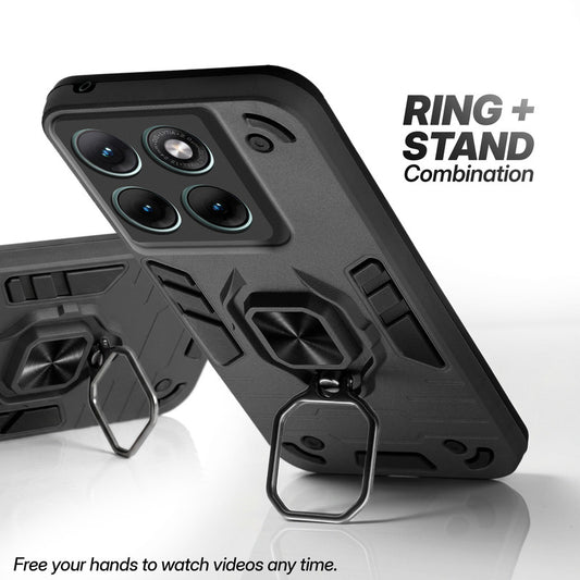 Motorola Moto Edge 70 Fusion 5G case with foldable ring stand for hands-free viewing in kickstand position