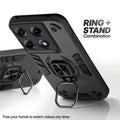 Motorola Moto Edge 70 Pro 5G case with foldable ring stand for hands-free viewing in kickstand position