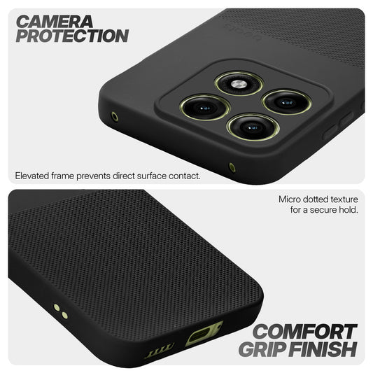 Durable Silicone Matte Back Cover with Textured Grip & Raised Camera Edges for Motorola Moto Edge 70 Pro 5G