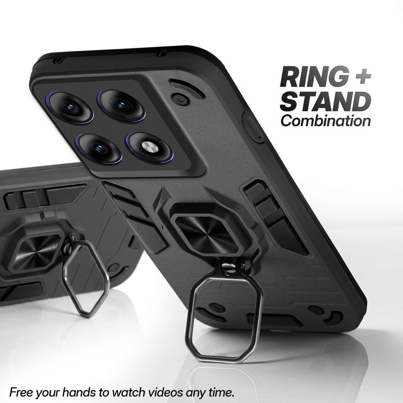 Motorola Moto Edge 70 Pro Plus 5G case with foldable ring stand for hands-free viewing in kickstand position