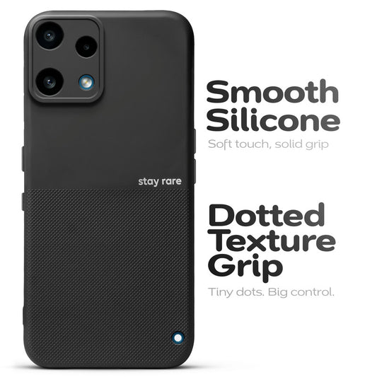 Matte Grip Silicone Case With Camera Protection & Microfiber Lining For Nothing Phone 3a Lite 5G