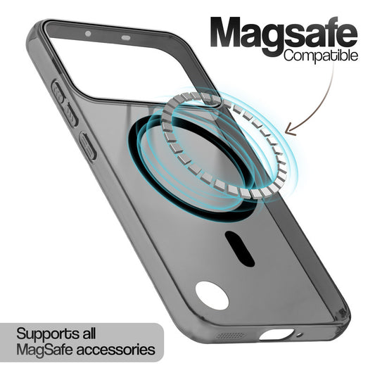 Anti-Yellow Colored Camera Line Case Support Magnetic Accessories Back Cover For Nothing Phone 4B 5G