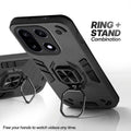 OnePlus 15 5G case with foldable ring stand for hands-free viewing in kickstand position