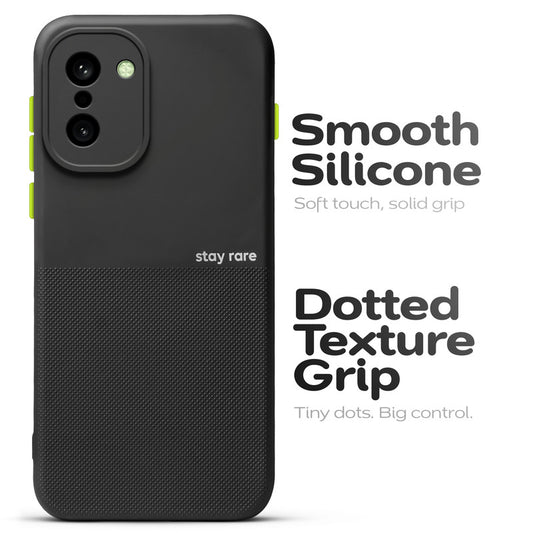Premium Silicone Textured Case With Camera Protection & Inner Microfiber Lining Back Cover For OnePlus 15R 5G