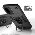 OnePlus 15R 5G case with foldable ring stand for hands-free viewing in kickstand position