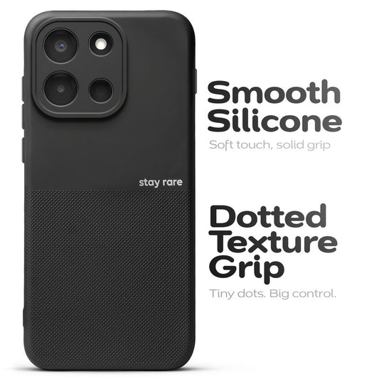 Matte Grip Silicone Case With Camera Protection & Microfiber Lining For OnePlus Nord 6 5G