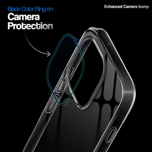 Crystal Clear Anti-Yellow Transparent Back Cover Case With Camera Ring Protection for Oppo Find X9s 5G