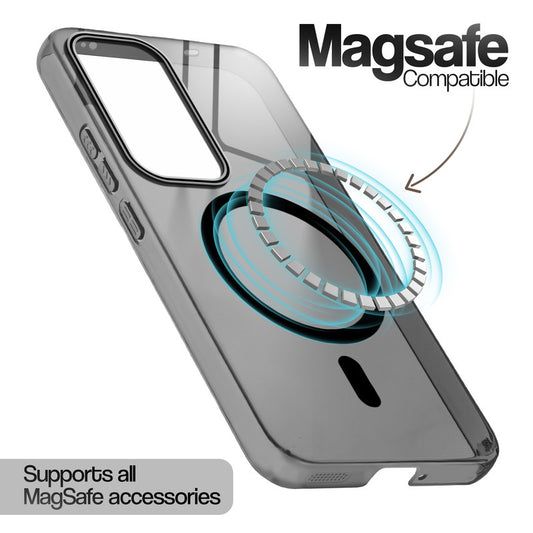Anti-Yellow Colored Camera Line Case Support Magnetic Accessories Back Cover For Oppo Reno 12 Pro 5G