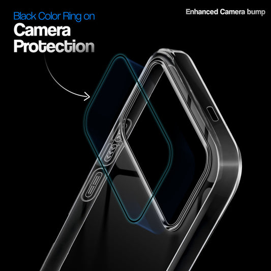 Crystal Clear Anti-Yellow Transparent Back Cover Case With Camera Ring Protection for Poco F8 Pro 5G