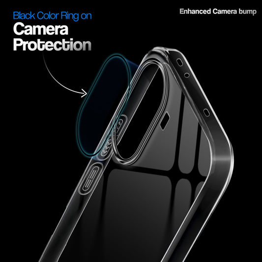 Crystal Clear Anti-Yellow Transparent Back Cover Case With Camera Ring Protection for Poco X7 Pro 5G