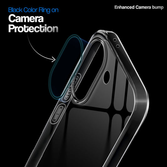Crystal Clear Anti-Yellow Transparent Back Cover Case With Camera Ring Protection for Poco X8 Pro 5G