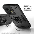 Realme 15 Pro 5G case with foldable ring stand for hands-free viewing in kickstand position