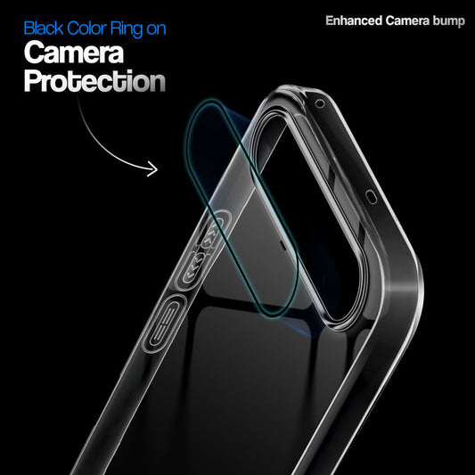 Crystal Clear Anti-Yellow Transparent Back Cover Case With Camera Ring Protection for Realme 16 5G