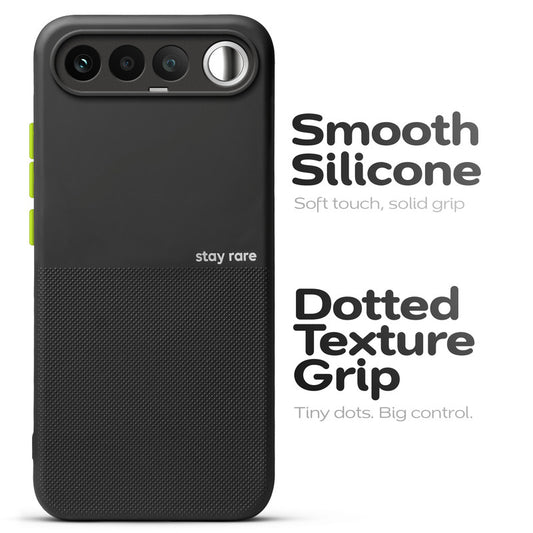 Premium Silicone Textured Case With Camera Protection & Inner Microfiber Lining Back Cover For Realme 16 5G