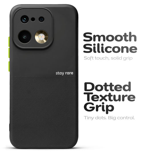 Premium Silicone Textured Case With Camera Protection & Inner Microfiber Lining Back Cover For Realme 16 Pro 5G