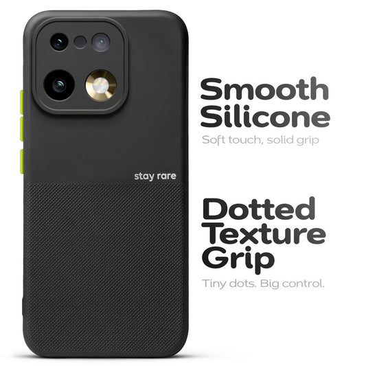 Premium Silicone Textured Case With Camera Protection & Inner Microfiber Lining Back Cover For Realme 16 Pro Plus 5G
