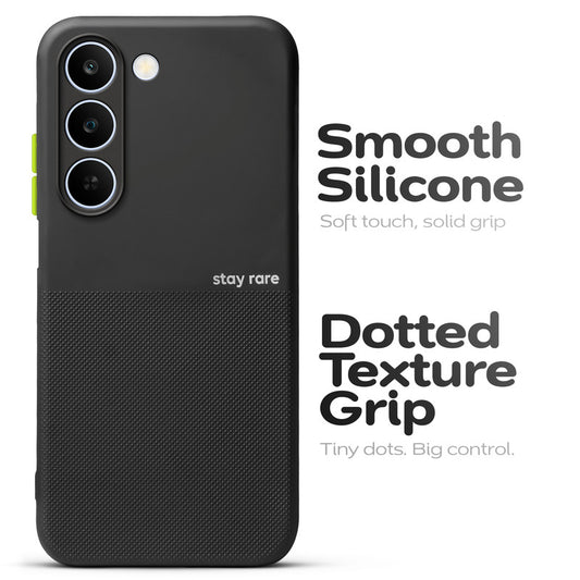 Premium Silicone Textured Case With Camera Protection & Inner Microfiber Lining Back Cover For Realme C83 5G