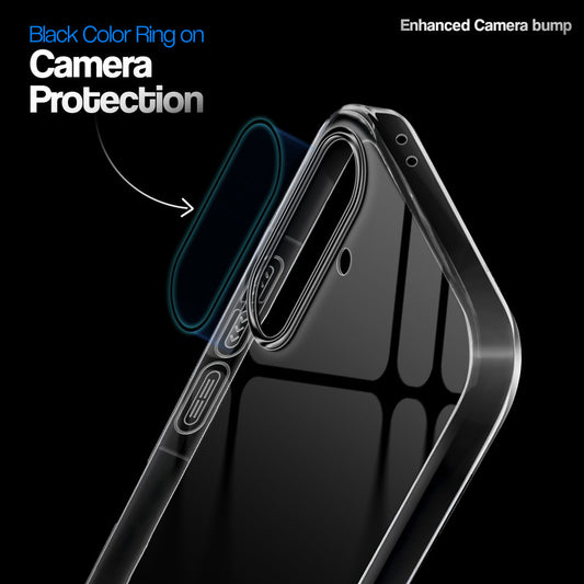 Crystal Clear Anti-Yellow Transparent Back Cover Case With Camera Ring Protection for Samsung A37 5G