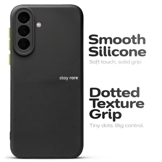 Premium Silicone Textured Case With Camera Protection & Inner Microfiber Lining Back Cover For Samsung A37 5G