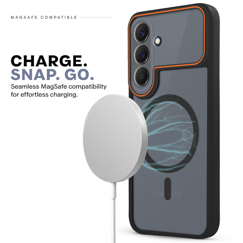 Premium Magnetic Case for Samsung A57 5G with Frosted Back, Soft Silicone Edges & Raised Camera Protection