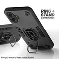 Samsung F07 case with foldable ring stand for hands-free viewing in kickstand position