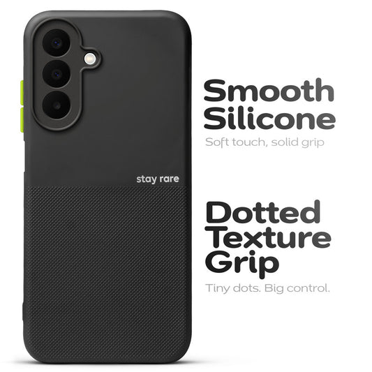 Premium Silicone Textured Case With Camera Protection & Inner Microfiber Lining Back Cover For Samsung M47 5G