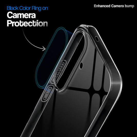 Crystal Clear Anti-Yellow Transparent Back Cover Case With Camera Ring Protection for Samsung S26 Plus 5G