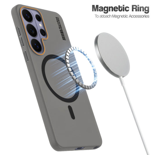Colourful Frosted Matte Wireless Charging Support Back Cover Case for Samsung S26 Ultra 5G With Raised Camera Protection