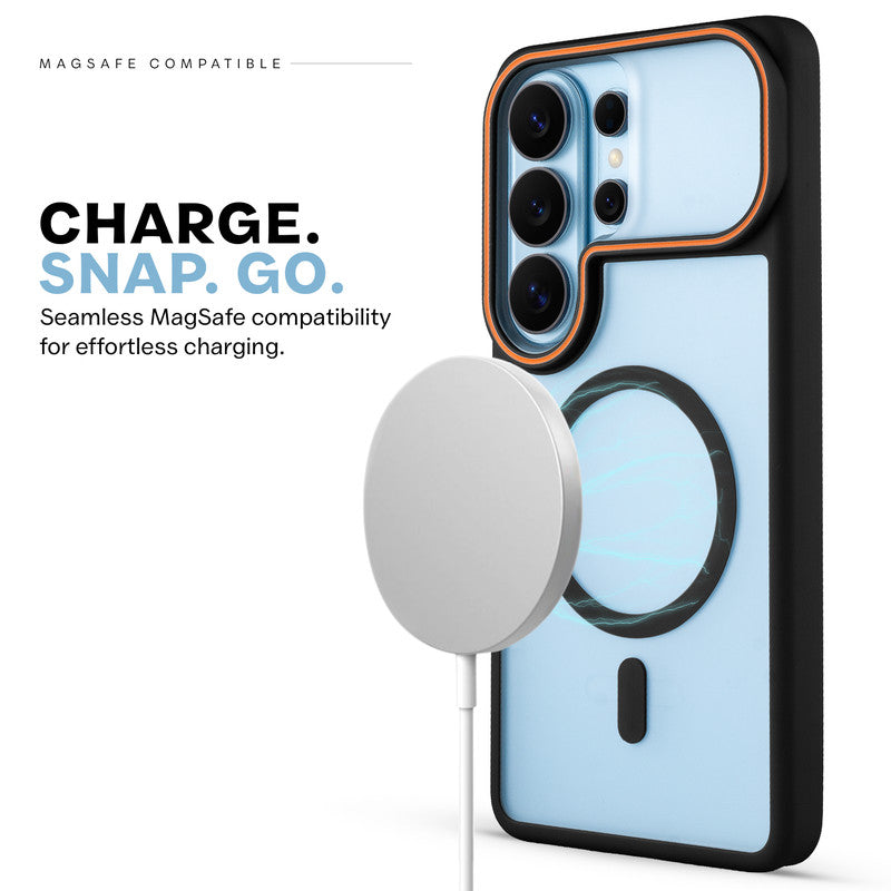 Premium MagSafe Case for Samsung S26 Ultra 5G with Frosted Back, Soft Silicone Edges & Raised Camera Protection