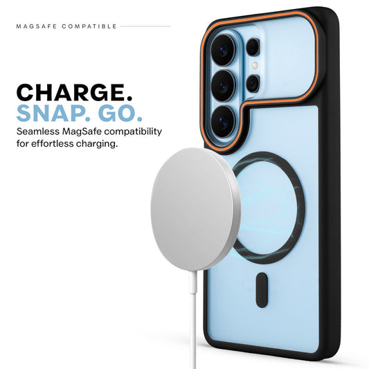 Premium MagSafe Case for Samsung S26 Ultra 5G with Frosted Back, Soft Silicone Edges & Raised Camera Protection