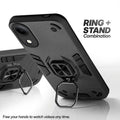 Vivo T5e 5G case with foldable ring stand for hands-free viewing in kickstand position