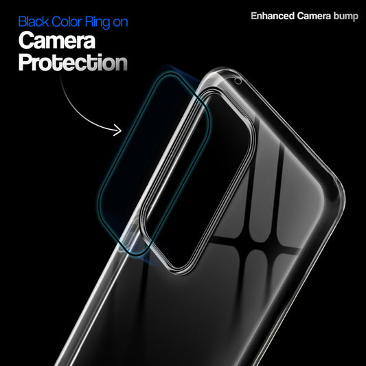 Crystal Clear Anti-Yellow Transparent Back Cover Case With Camera Ring Protection for Vivo V30 5G