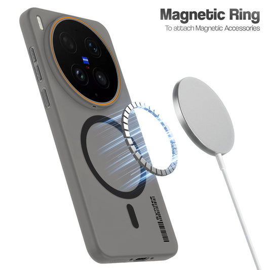Colourful Frosted Matte Wireless Charging Support Back Cover Case for Vivo X300 Ultra 5G With Raised Camera Protection