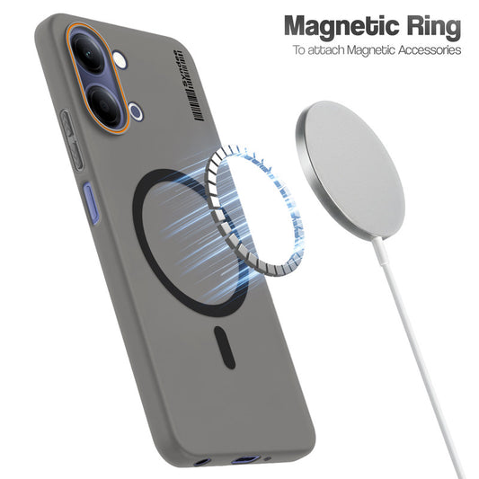 Colourful Frosted Matte With Raised Camera Protection Back Cover Case For Vivo Y21 5G