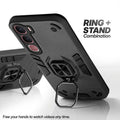 Vivo Y31 5G case with foldable ring stand for hands-free viewing in kickstand position